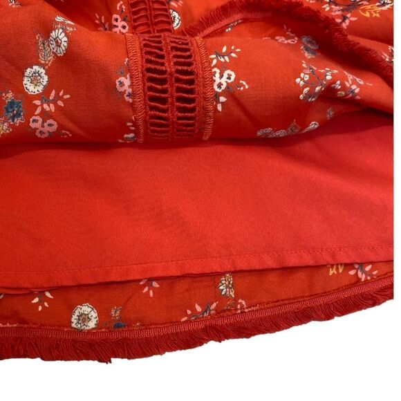 ModCloth Coral Whimsical Wildflowers Shift Dress Size M - Picture 5 of 16
